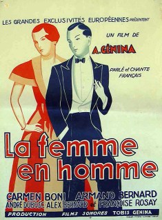 Постер до фільму «La Femme en homme» (1931) (зі сайту http://www.ebay.com)