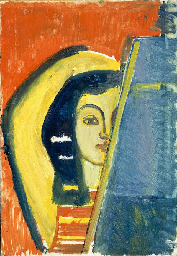 Марґіт Сельська. Біля дзеркала, 1950-ті, Приватне зібрання